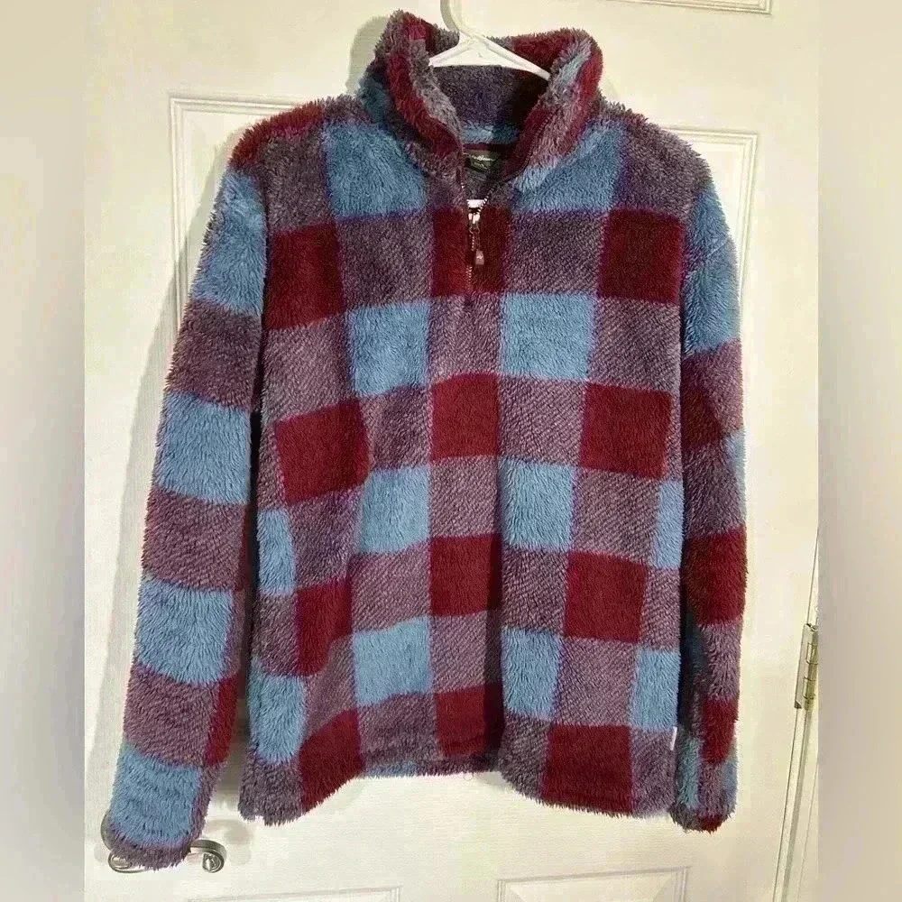 Eddie Bauer | Plush Fleece Quest Quarter Zip Harbor | Women's Small